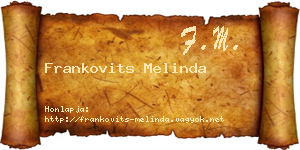 Frankovits Melinda névjegykártya